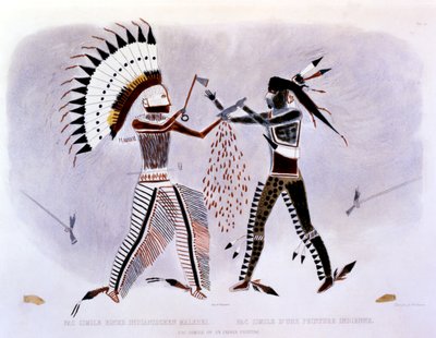 Facsimile of an Indian Painting, 1843-44 by Karl Bodmer