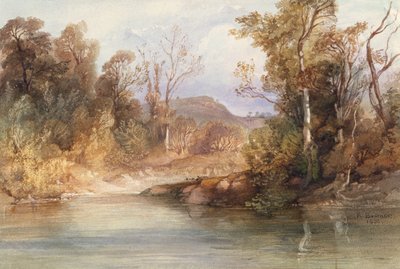 View on the Missouri, Blackbird’s Grave by Karl Bodmer