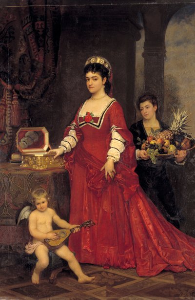 Adelina Patti by Karl Friedrich Steinhardt