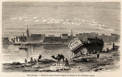 The Port of Suez by Karl Girardet
