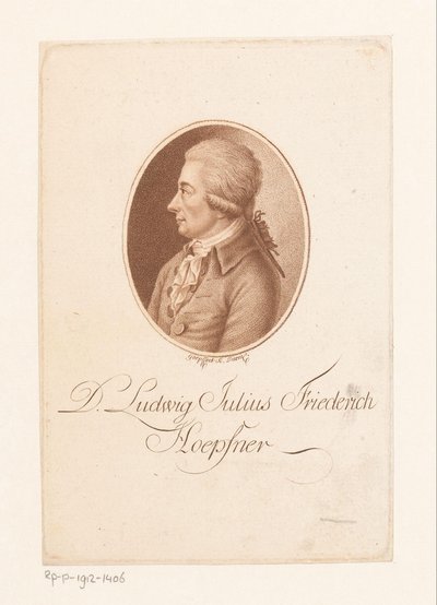 Portrait of Ludwig Höpfner by Karl Goepfert