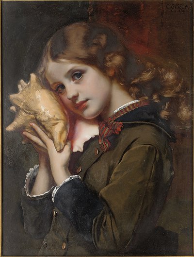 The Sound of the Sea, 1879 by Karl Gussow