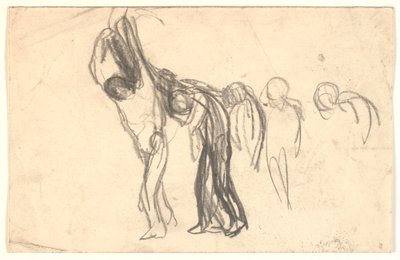 Composition Sketch: Some People Carrying a Dead Person? by Karl Isakson