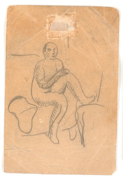 Seated, Nude Woman by Karl Isakson