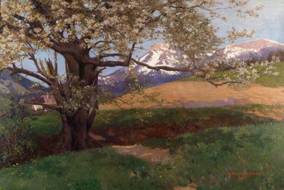 Blooming Cherry Tree by Karl Maria Schuster