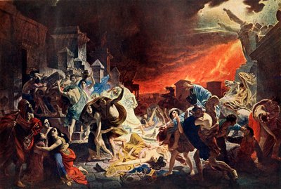 Destruction of Pompeii by Karl Pavlovich Bryullov