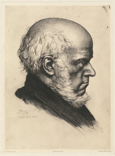 Adolph Menzel by Karl Stauffer Bern