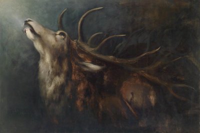 Dying Deer by Karl Wilhelm Diefenbach