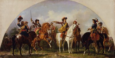 The Battle of St. Gotthard 1664 by Karl von Blaas