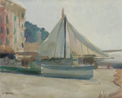 Boat with Sail by Karpo Tchirakhoff