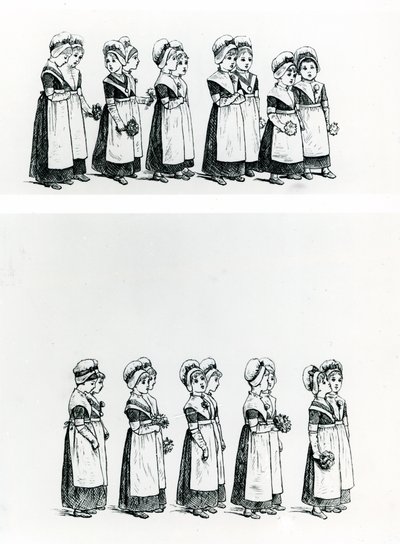 Charity children, c.1880 by Kate Greenaway
