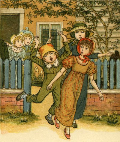 Girls and boys come by Kate Greenaway