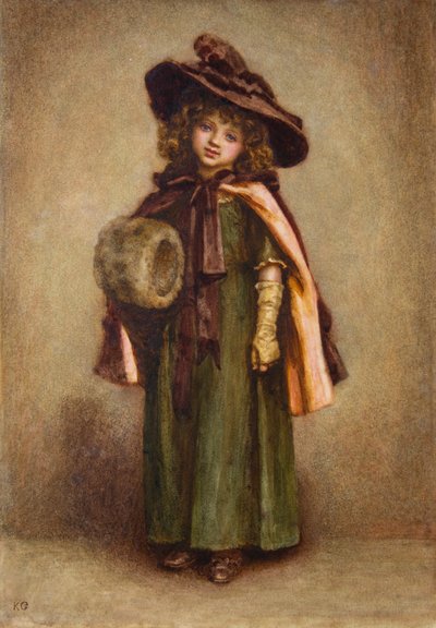 Little Girl with Muff by Kate Greenaway