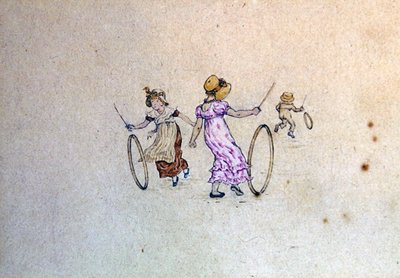 March Illustration for the 1889 Almanac by Kate Greenaway