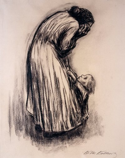 Despairing Woman with Child by Käthe Kollwitz
