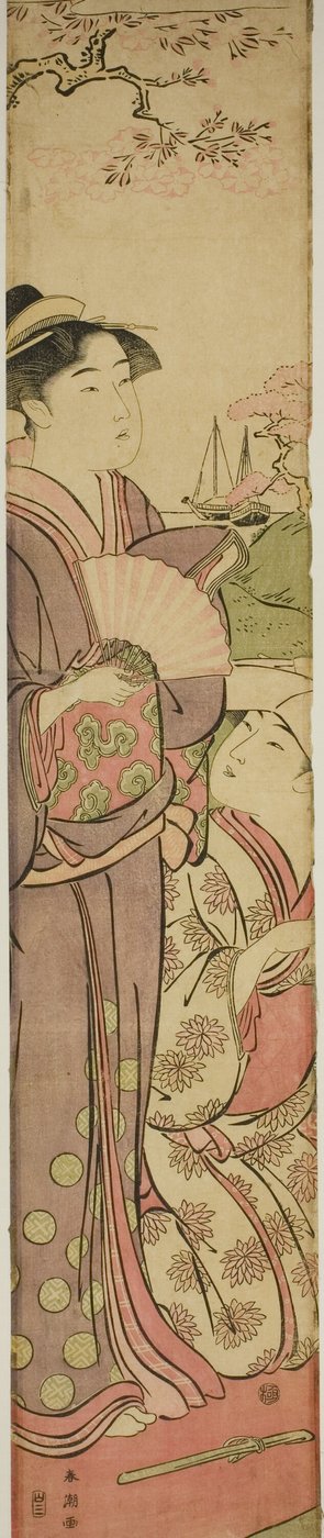 Viewing Cherry Blossoms by Katsukawa Shuncho