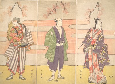Three Unidentified Actors, ca. 1793 by Katsukawa Shun
