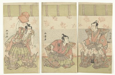 Actor Triptych by Katsukawa Shunsho