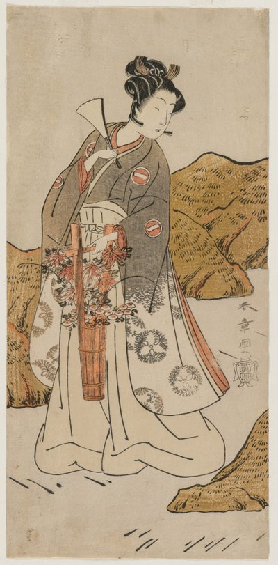 Ichikawa Monnosuke II as a Temple Page by Katsukawa Shunsho