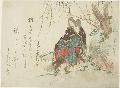 Akutagawa by Katsushika Hokusai