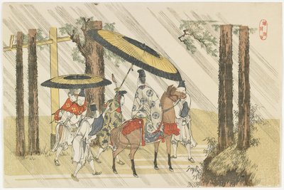 Arido_shi Shrine, 1801-1804 by Katsushika Hokusai