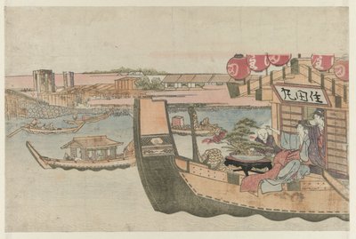 Boating on Sumida River by Katsushika Hokusai