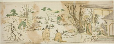 Courtly Event Modeled on the Lanting Gathering by Katsushika Hokusai