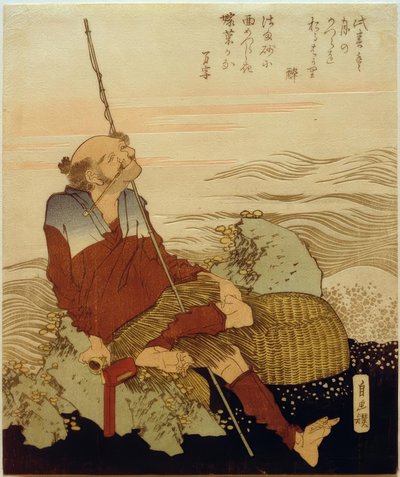 Fishermen on the Beach by Katsushika Hokusai