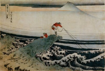 Fishermen at Kajikazawa by Katsushika Hokusai