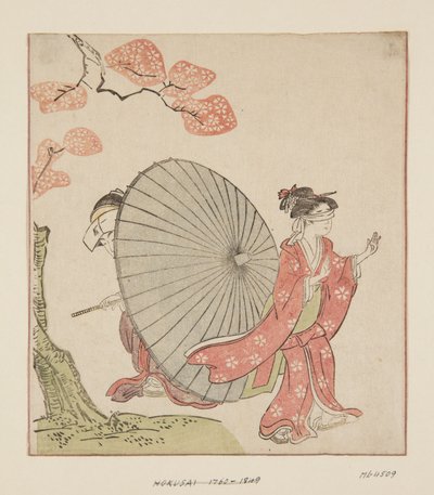 Hide and Seek by Katsushika Hokusai