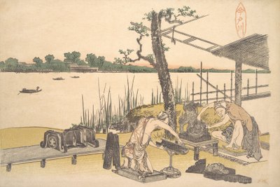Imadogawa by Katsushika Hokusai