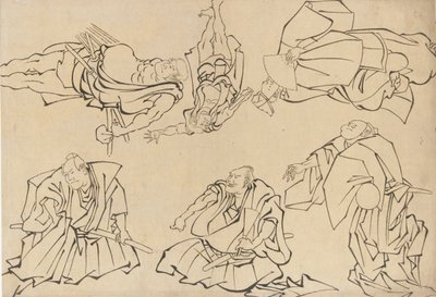 Kabuki Actors by Katsushika Hokusai