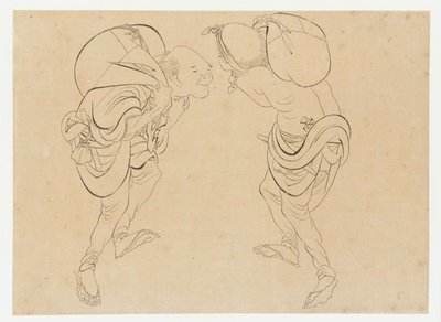 Laborers by Katsushika Hokusai
