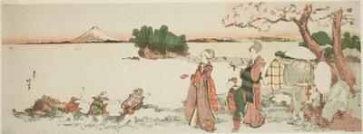 Ladies at Shichirigahama by Katsushika Hokusai