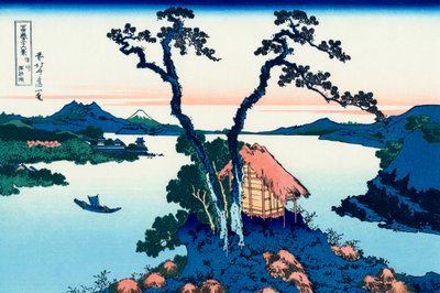Lake Suwa in the Shinano province, 1830-1833 by Katsushika Hokusai