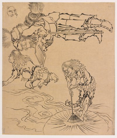 Legendary Beings, late 18th-early 19th century by Katsushika Hokusai