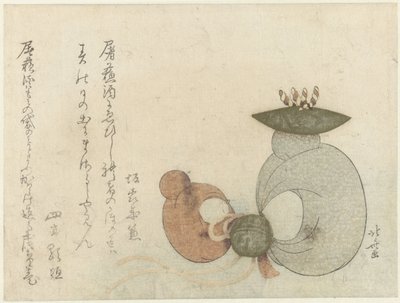 Monkey Dolls by Katsushika Hokusai