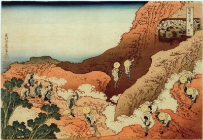 Pilgrims Climbing Mount Fuji by Katsushika Hokusai