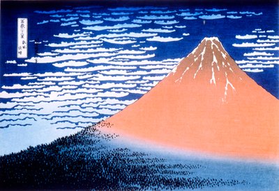 Red Fuji, 1823-1831 by Katsushika Hokusai