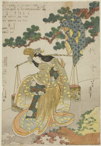 The Brine Maiden by Katsushika Hokusai