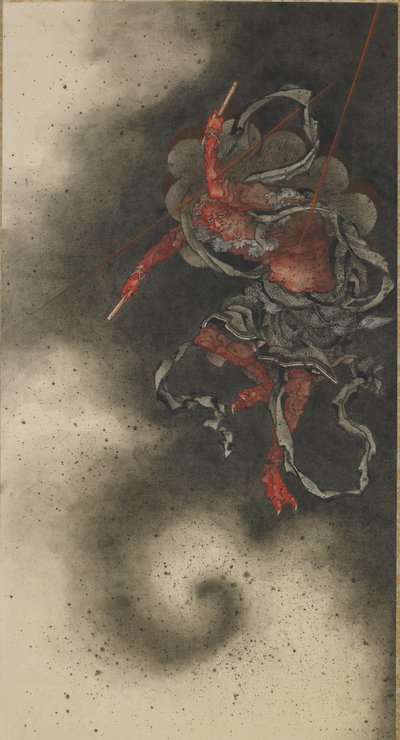Thunder God, Edo Period by Katsushika Hokusai