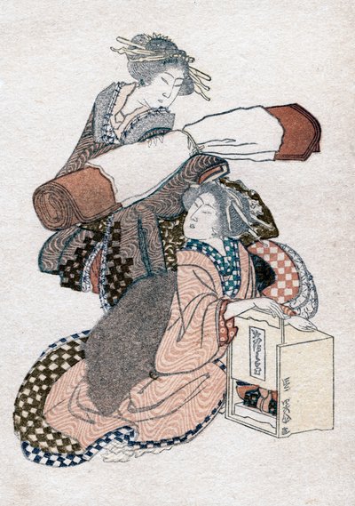Two Japanese Women, c1780-1849 by Katsushika Hokusai