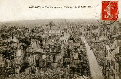 General View of the Ruined Cathedral District, Soissons by Alec Hunter