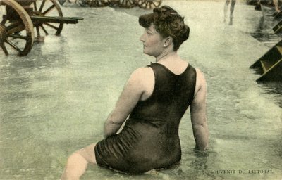 Woman in Swimsuit, c. early 1900’s by Alec Hunter