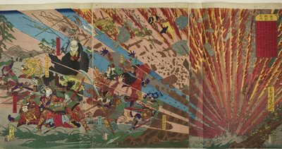 Battle of Nanba by Kawanabe Kyosai