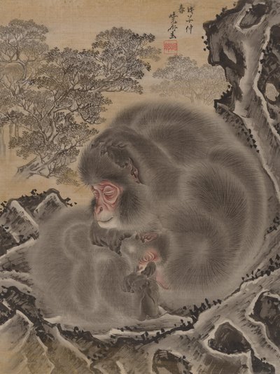 Monkeys by Kawanabe Kyosai