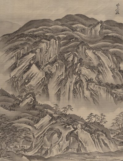 Rocky Landscape by Kawanabe Kyosai