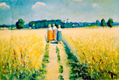 Three Women on the Road by Kazimir Severinovich Malevich