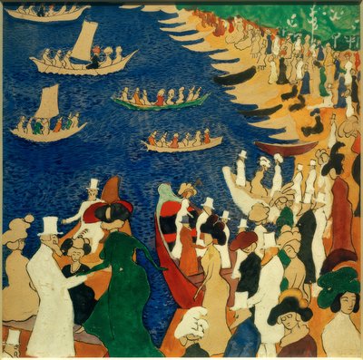 Strolling Society by Kazimir Severinovich Malevich