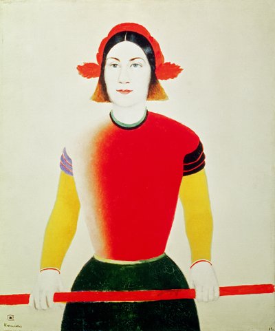 Girl with a Pole by Kazimir Severinovich Malevich
